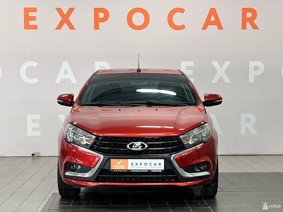 ВАЗ (Lada), Vesta, 1596, 145, бензин, седан, механика, передний привод, среднее состояние, левый, красный, 760 000 ₽