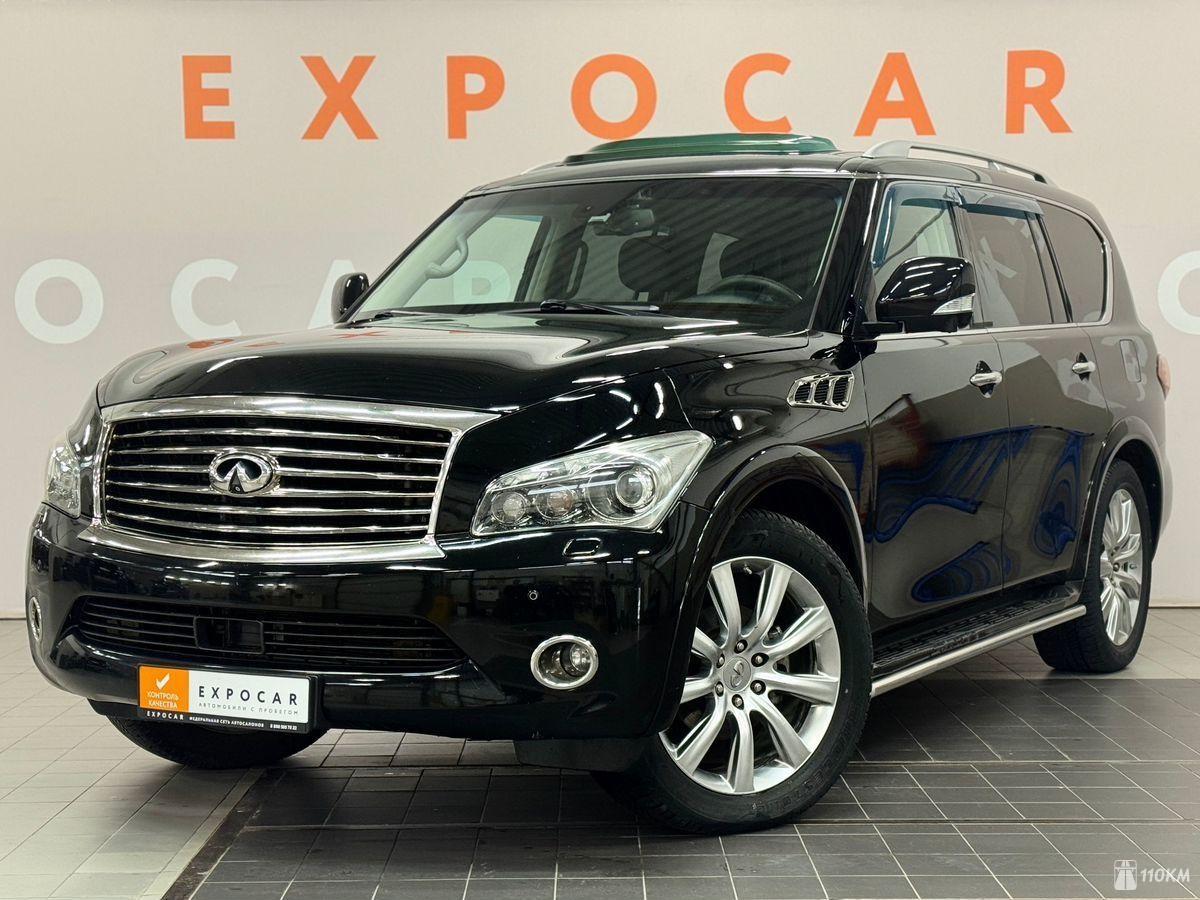 Infiniti, QX56, 5552, 405, бензин, внедорожник, автомат, полный привод, среднее состояние, левый, черный, 1 400 000 ₽