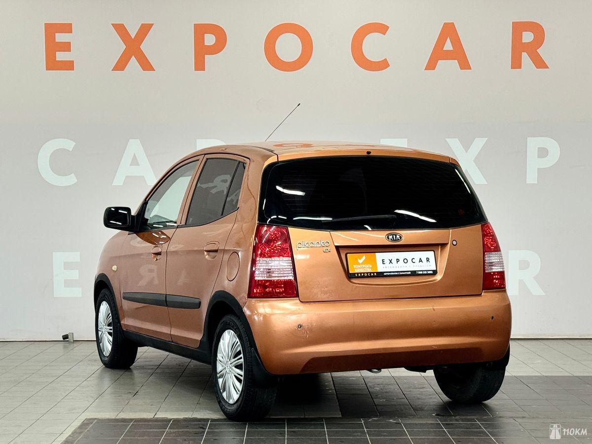 KIA, Picanto, 1086, 65, бензин, хэтчбек, автомат, передний привод, среднее состояние, левый, оранжевый, 235 000 ₽